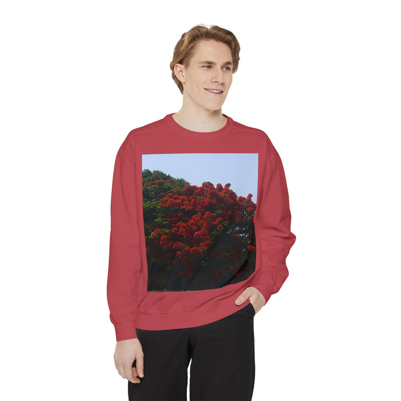 Resort View Unisex Garment-Dyed Sweatshirt