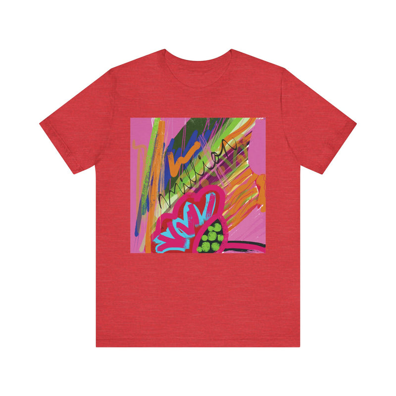 Abstract Frenzy Print  Unisex Jersey Short Sleeve Tee