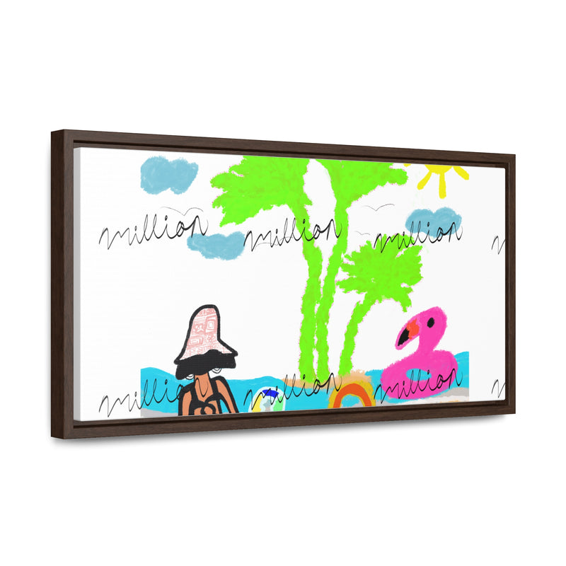 Fun Beach Day Gallery Canvas Wraps, Horizontal Frame