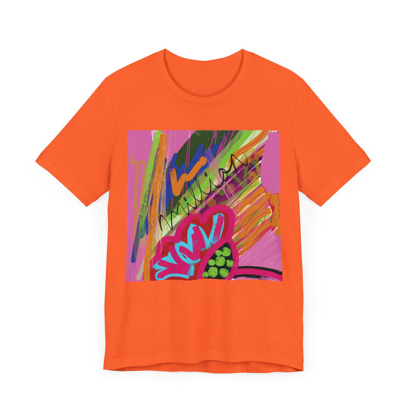 Abstract Frenzy Print  Unisex Jersey Short Sleeve Tee