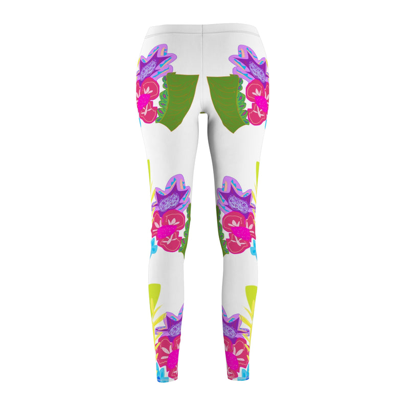 Neon Plants Women's Cut & Sew Casual Leggings (AOP)