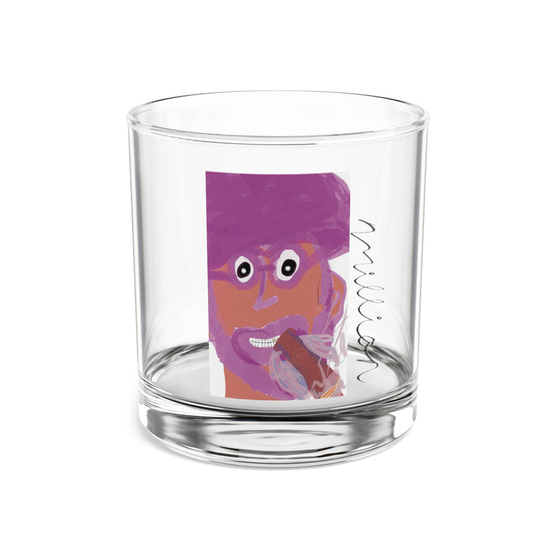 Man With Cigar Rocks Glass, 10oz