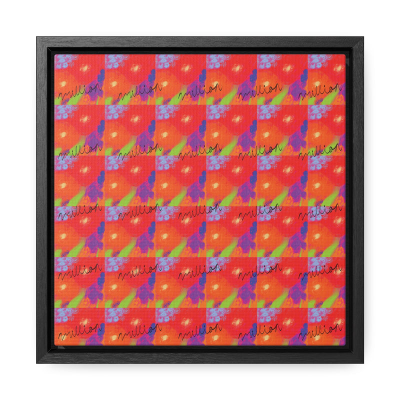 Floral Breeze Gallery Canvas Wraps, Square Frame