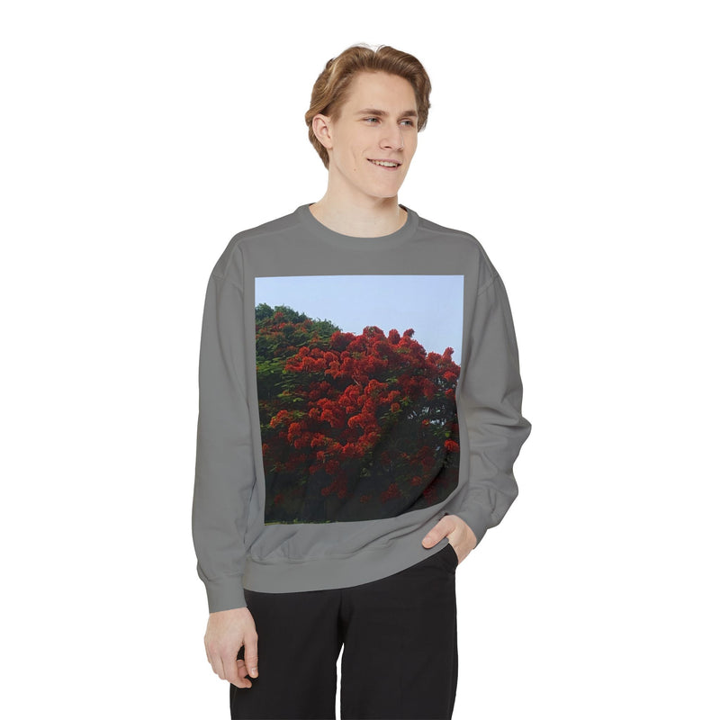 Resort View Unisex Garment-Dyed Sweatshirt