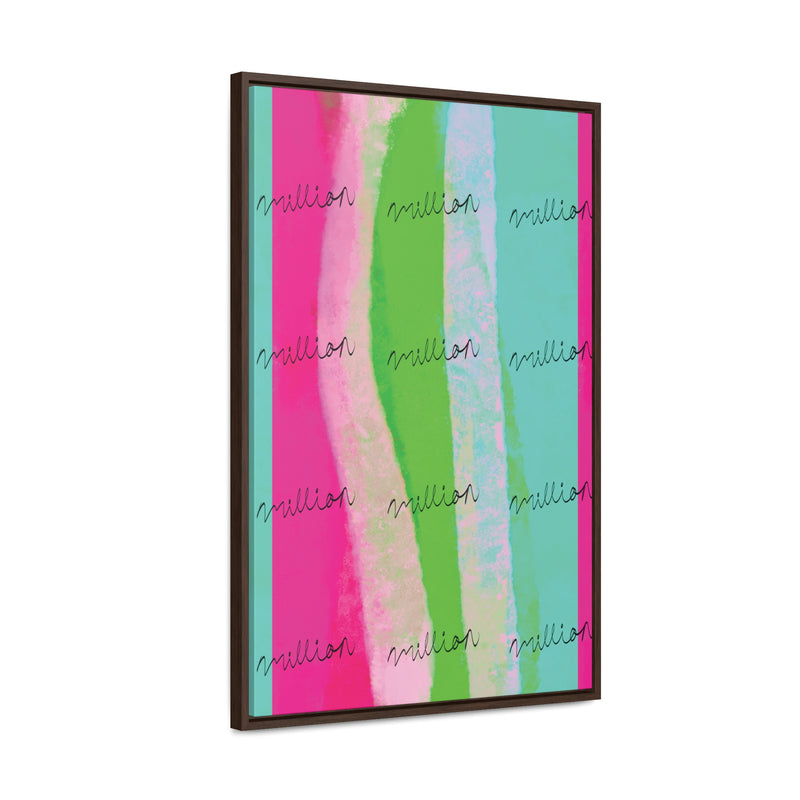 Pretty Neon Gallery Canvas Wraps, Vertical Frame