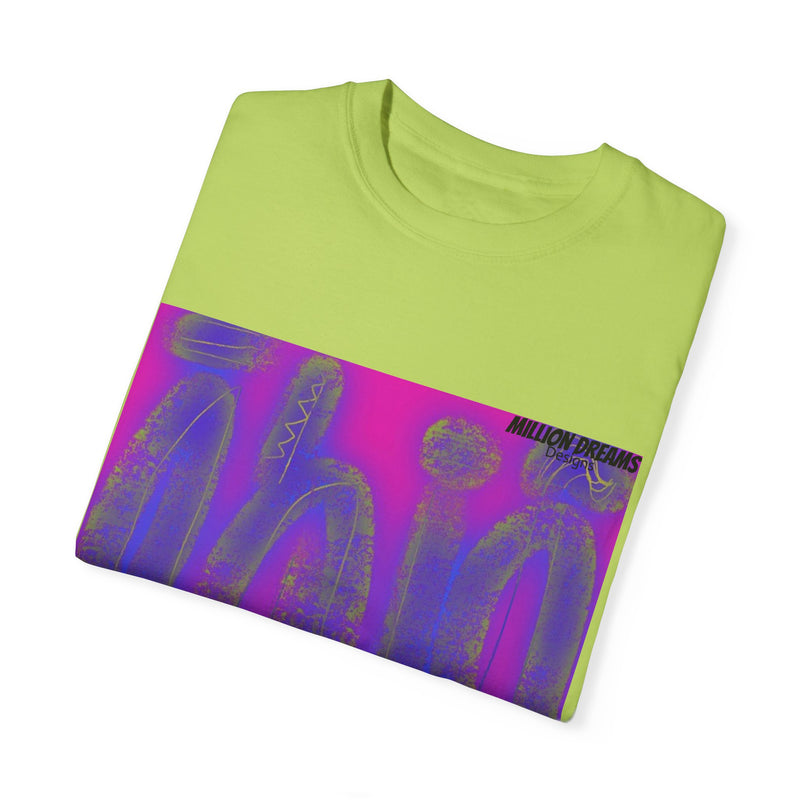 Tribal Neon Type Unisex Garment-Dyed T-shirt