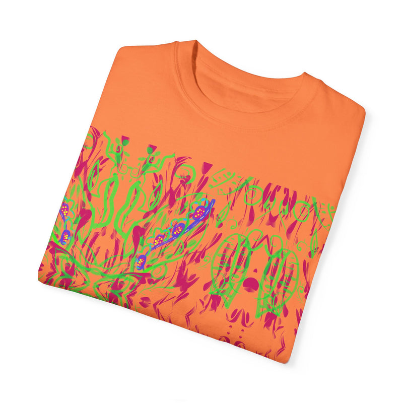 Leafs Neon Unisex Garment-Dyed T-shirt