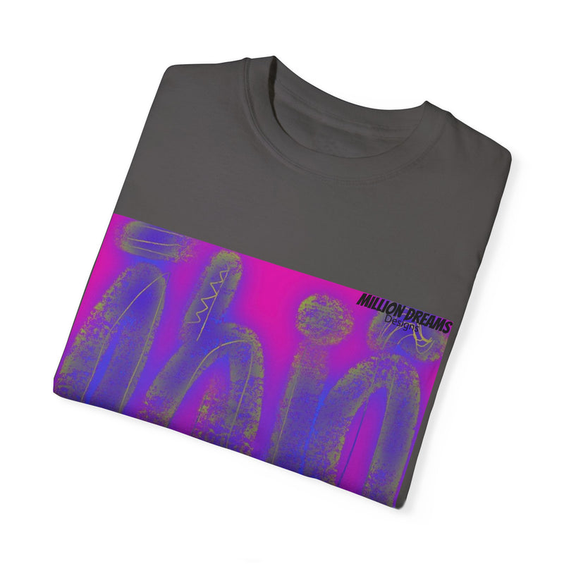 Tribal Neon Type Unisex Garment-Dyed T-shirt