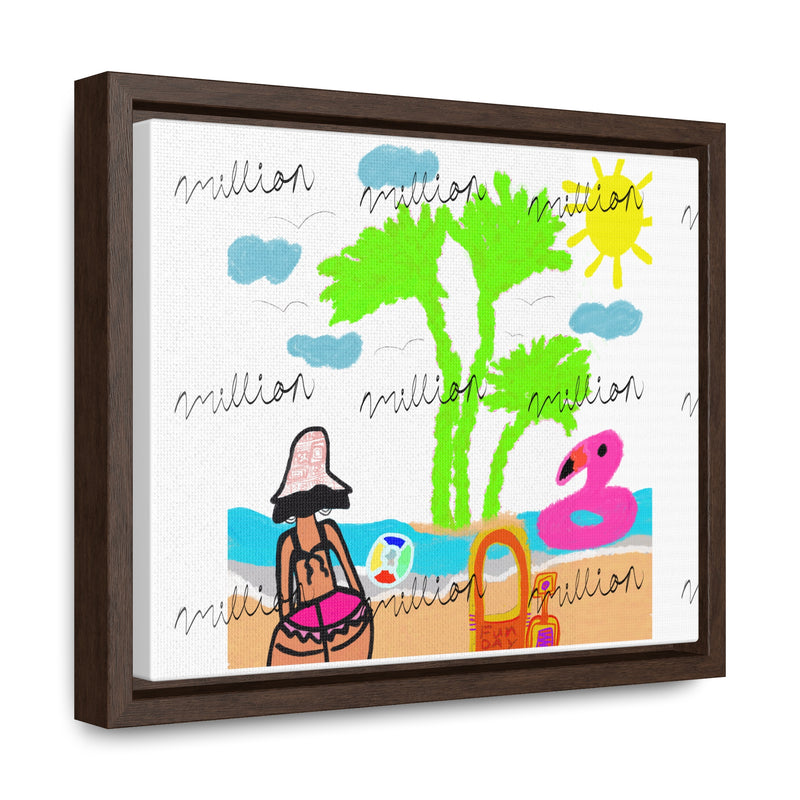 Fun Beach Day Gallery Canvas Wraps, Horizontal Frame