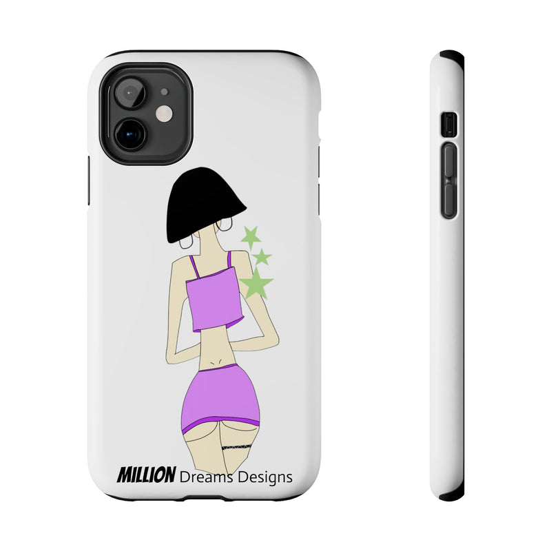 Sexy Girl In Purple Tough Phone Case