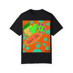 Neon Beach Vibes Unisex Garment-Dyed T-shirt