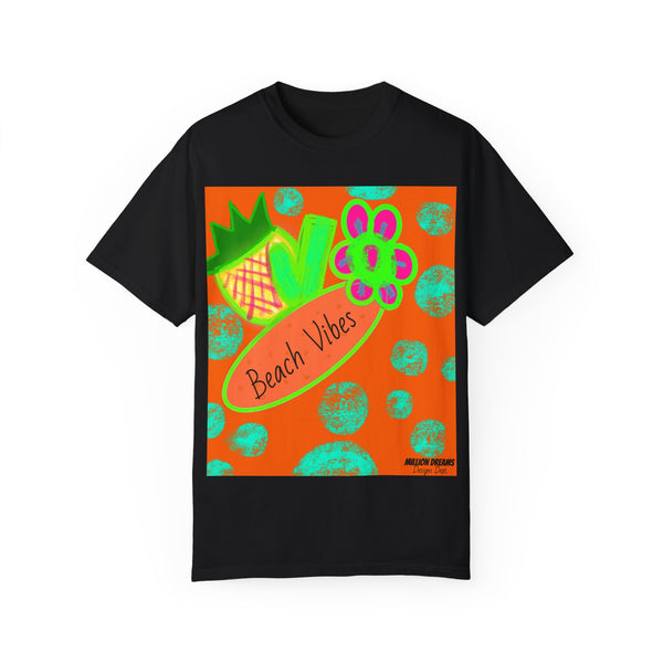 Neon Beach Vibes Unisex Garment-Dyed T-shirt