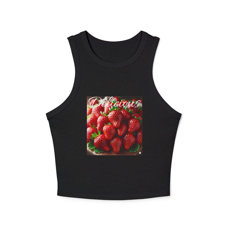 Delicious Women's Micro Rib Racer Tank Top