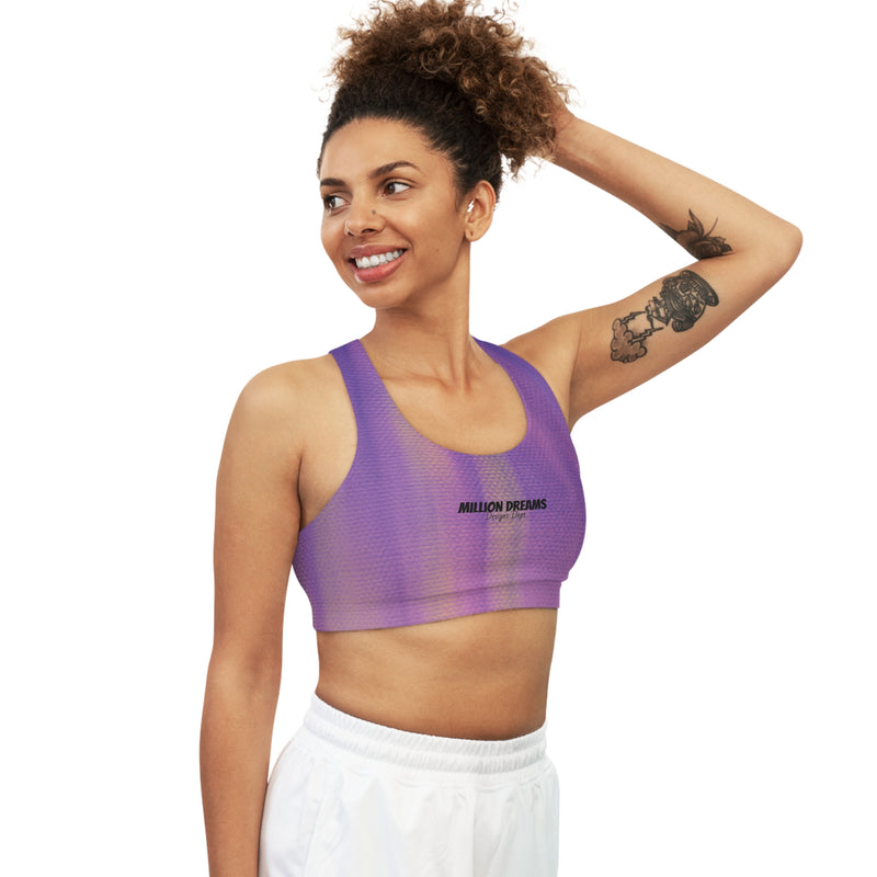 Sketch Print Seamless Sports Bra (AOP)