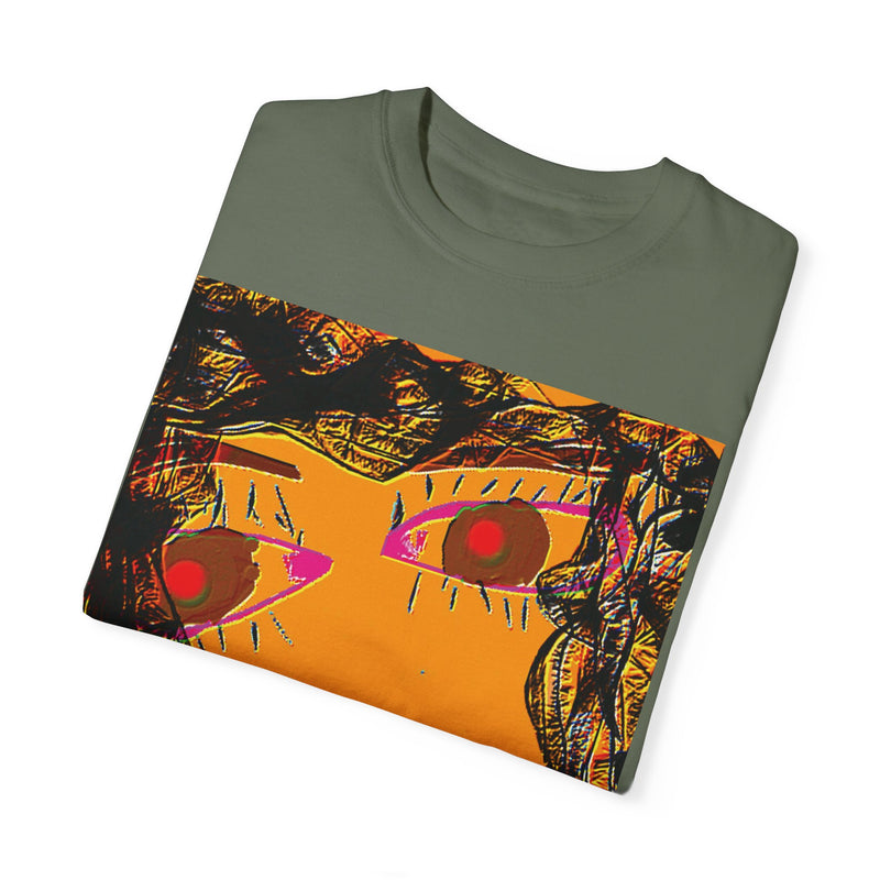 Face Graphic Unisex Garment-Dyed T-shirt