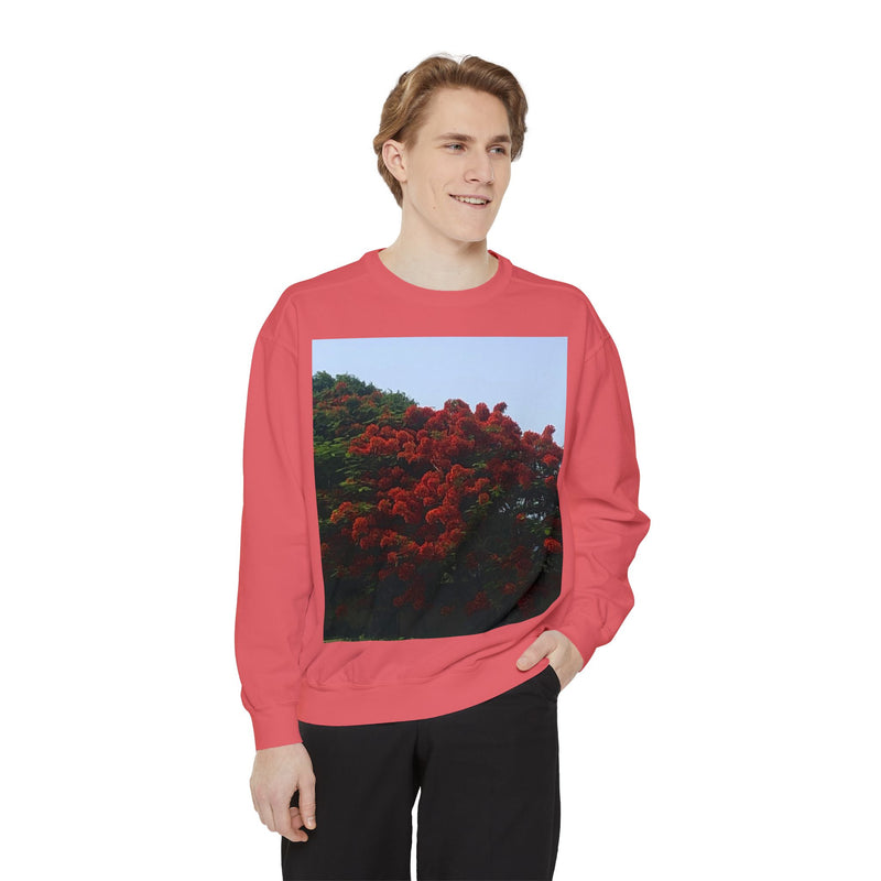 Resort View Unisex Garment-Dyed Sweatshirt