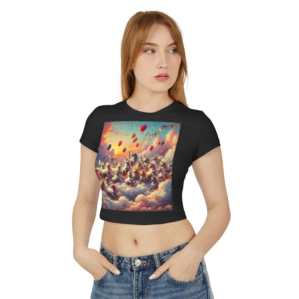 Unicorn Party Women's Baby Tee