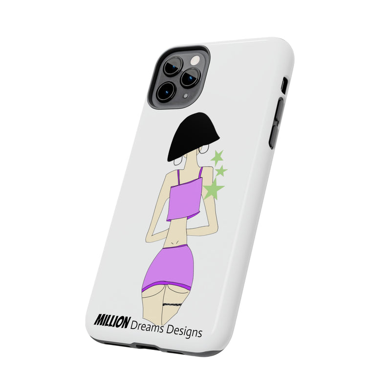 Sexy Girl In Purple Tough Phone Case