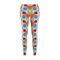 Paint Garden2 Women's Cut & Sew Casual Leggings (AOP)