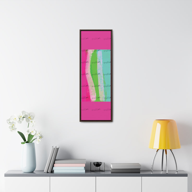 Pretty Neon Gallery Canvas Wraps, Vertical Frame