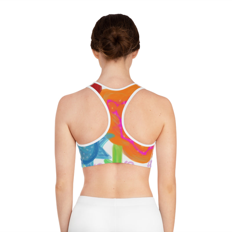 Paint Garden  Sports Bra (AOP)