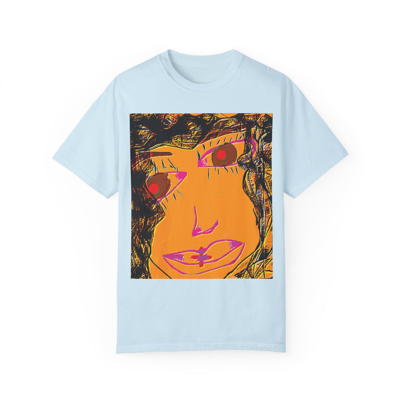 Face Graphic Unisex Garment-Dyed T-shirt