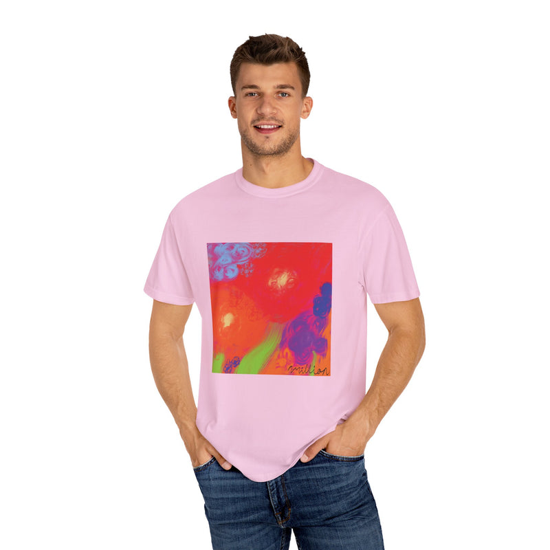 Floral Breeze Unisex Garment-Dyed T-shirt