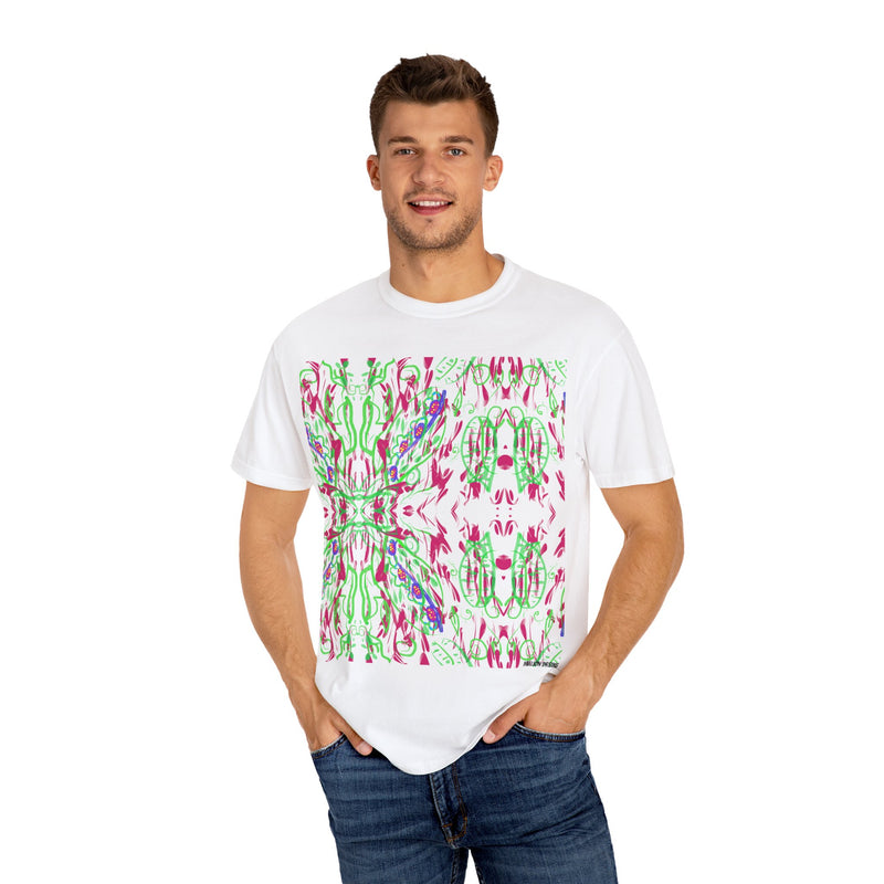 Leafs Neon Unisex Garment-Dyed T-shirt