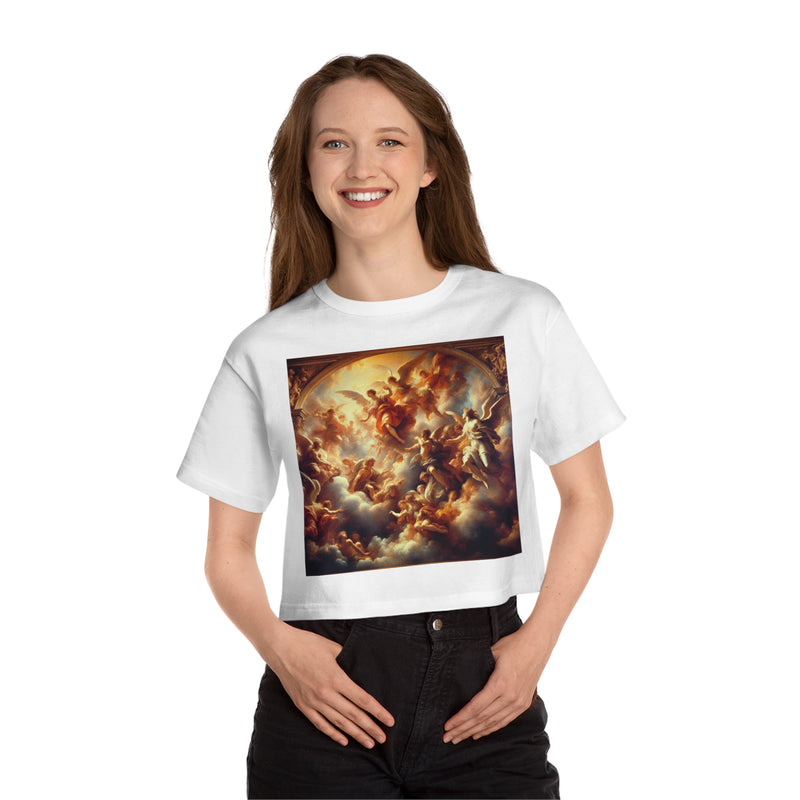 Floating Angels  Champion Women's Heritage Cropped T-Shirt