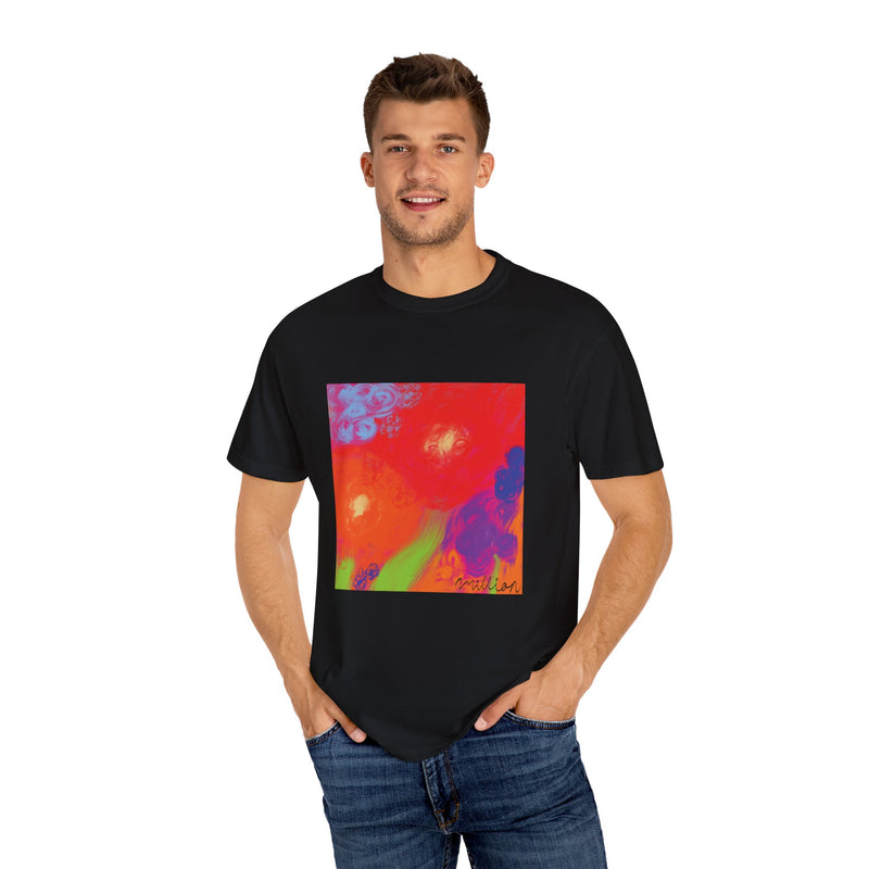 Floral Breeze Unisex Garment-Dyed T-shirt