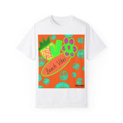 Neon Beach Vibes Unisex Garment-Dyed T-shirt