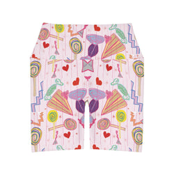 Sweet Treats High Waisted Yoga Shorts (AOP)