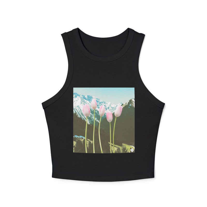 Cold Mountain View Women's Micro Rib Racer Tank Top