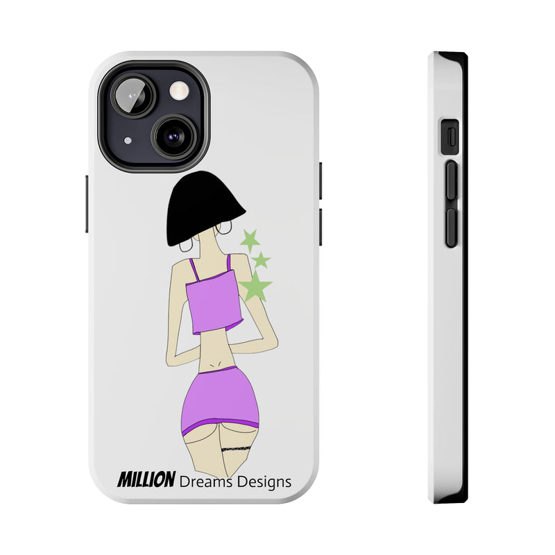 Sexy Girl In Purple Tough Phone Case