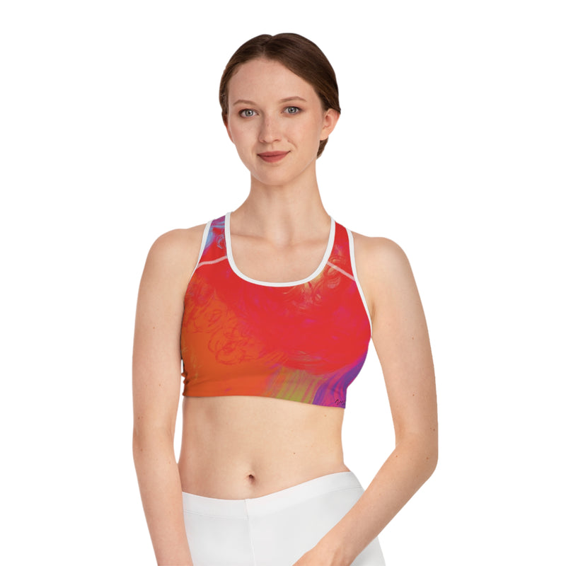 Floral Breeze Sports Bra (AOP)