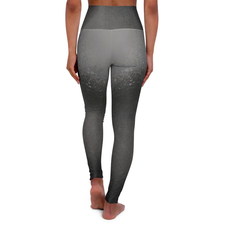 Ash Spray Paint High Waisted Yoga Leggings (AOP)