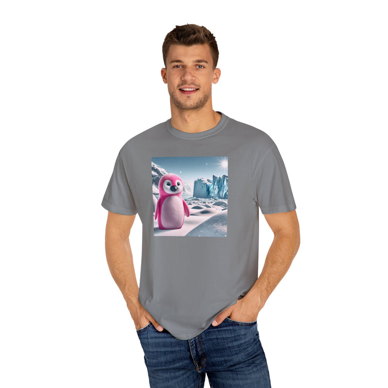 Pink Penguin Unisex Garment-Dyed T-shirt