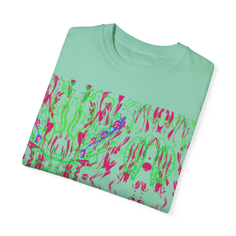 Leafs Neon Unisex Garment-Dyed T-shirt