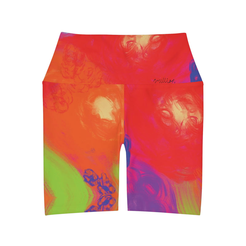 Floral Breeze High Waisted Yoga Shorts (AOP)