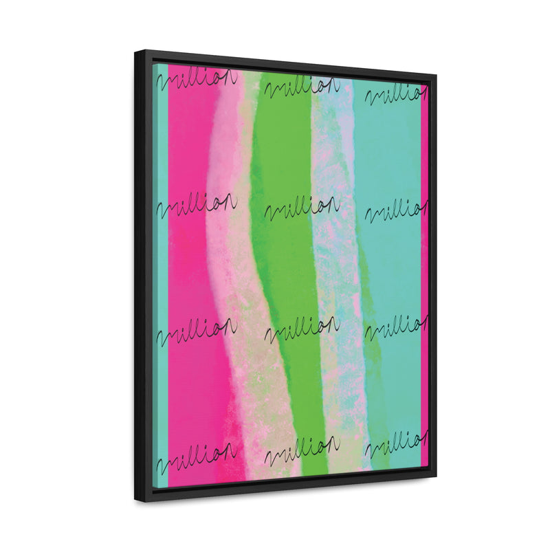 Pretty Neon Gallery Canvas Wraps, Vertical Frame