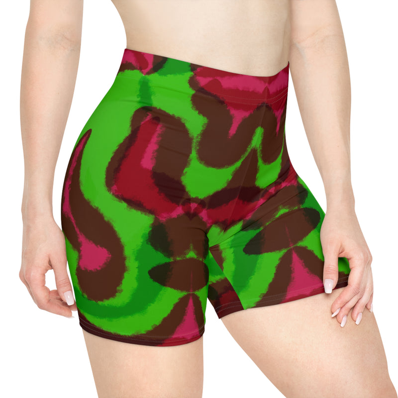 Tye dye Women's Biker Shorts (AOP)