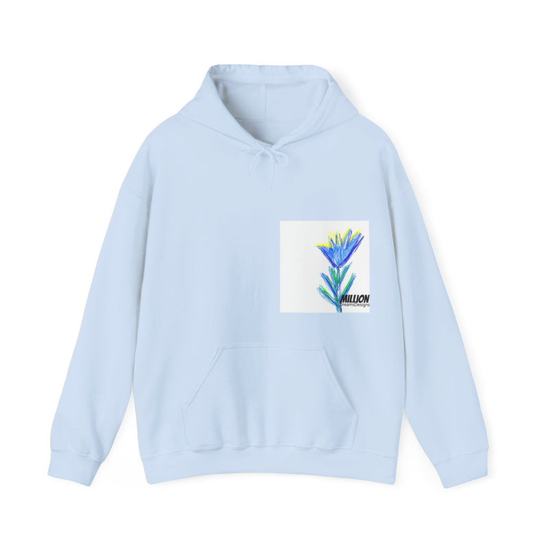 Blue Flower Unisex Heavy Blend™  Hooded Sweatshirt