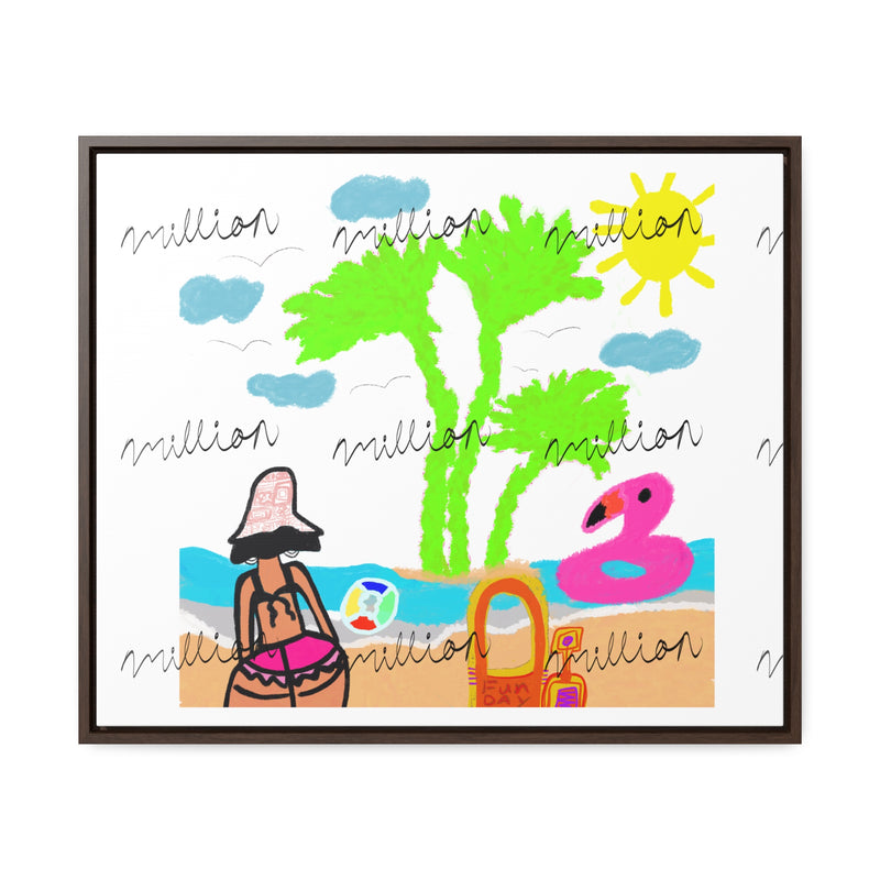 Fun Beach Day Gallery Canvas Wraps, Horizontal Frame