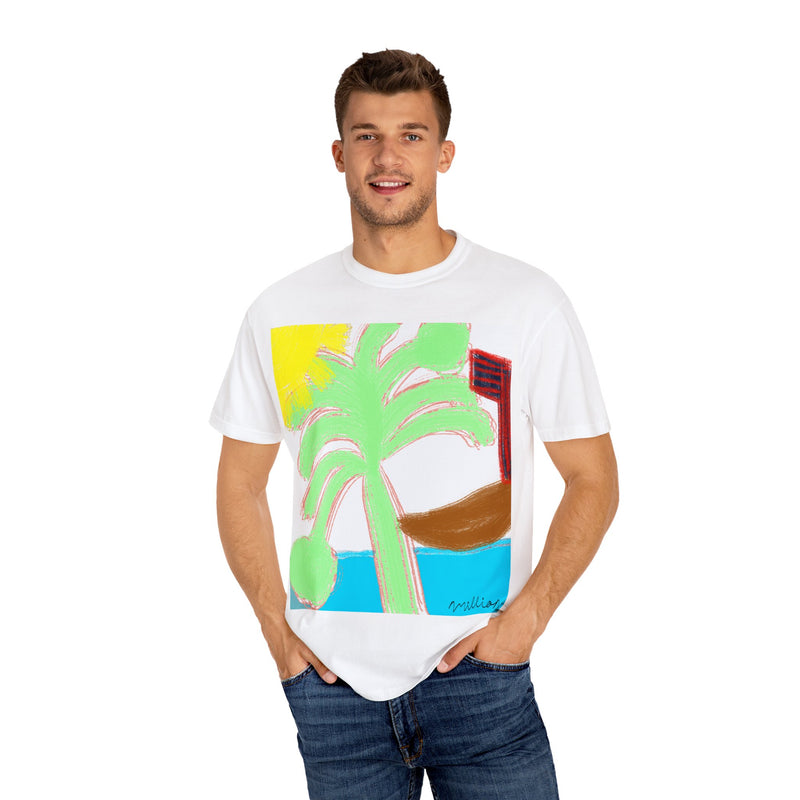 Ocean View Unisex Garment-Dyed T-shirt