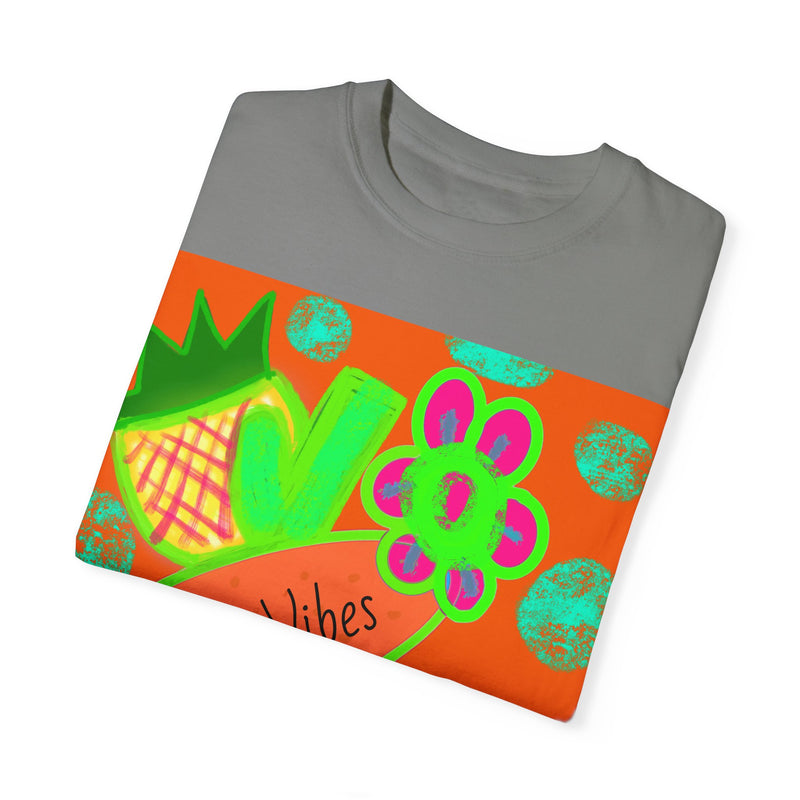 Neon Beach Vibes Unisex Garment-Dyed T-shirt