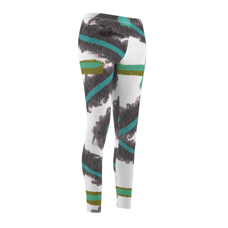 Tribal Star2  Women's Cut & Sew Casual Leggings (AOP)