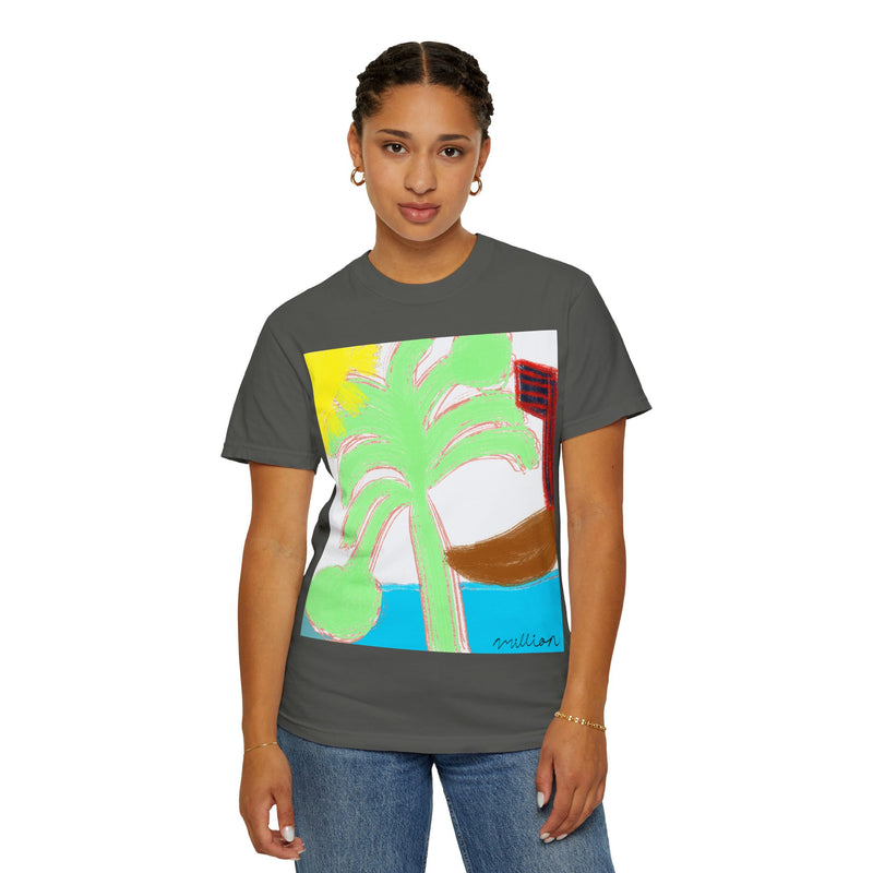 Ocean View Unisex Garment-Dyed T-shirt