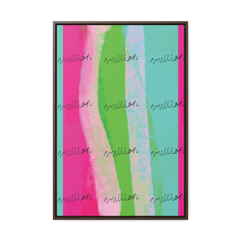 Pretty Neon Gallery Canvas Wraps, Vertical Frame