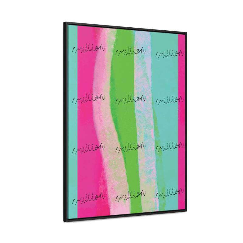 Pretty Neon Gallery Canvas Wraps, Vertical Frame