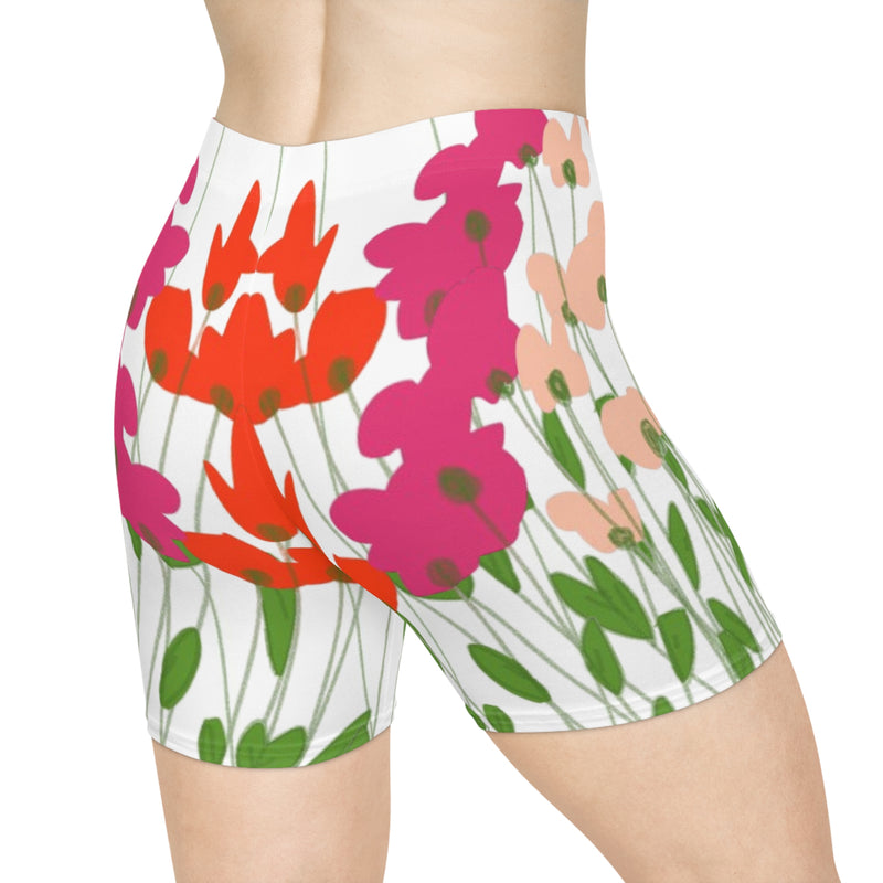 Freestyle Flowers Women's Biker Shorts (AOP)